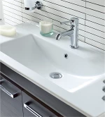 Creavit Slim Ένθετος Νιπτήρας Πορσελάνης 65x45cm Λευκός