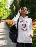 Harvard W Hoodie (Replica) - BLACK