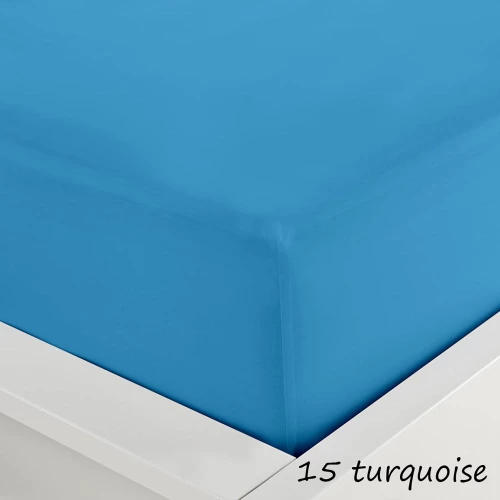 Sunshine Σεντόνι Διπλό με Λάστιχο 160x200x20 Menta Turquoise 15
