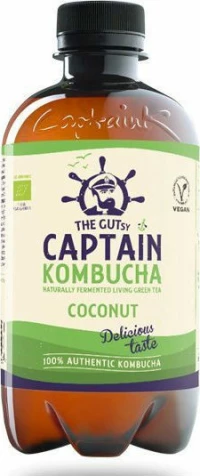 Captain Kombucha Βιολογικό Ανθρακούχο Ποτό Kombucha Γεύση Καρύδα 400ml