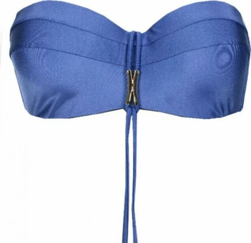 Rock Club Strapless Bikini Top Μπλε BP-2153