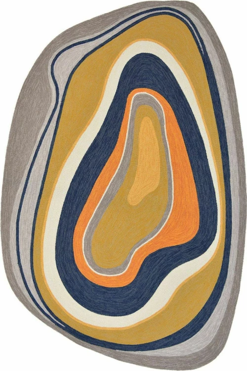 Χαλί Aura 477306 Blue-Yellow Brink & Campman 160X230cm