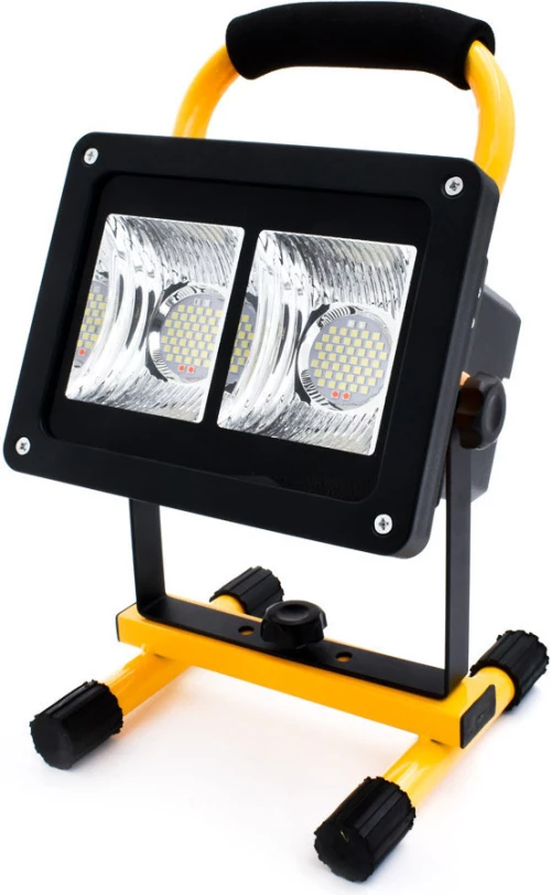 Φορητός Επαναφορτιζόμενος Προβολέας Led 60W Usb Oem W864B - Μαύρο, Κίτρινο