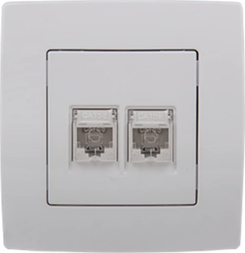 Μπρίζα Τηλεφώνου Rj11 + Δικτύου Rj45 City Λευκή 190731