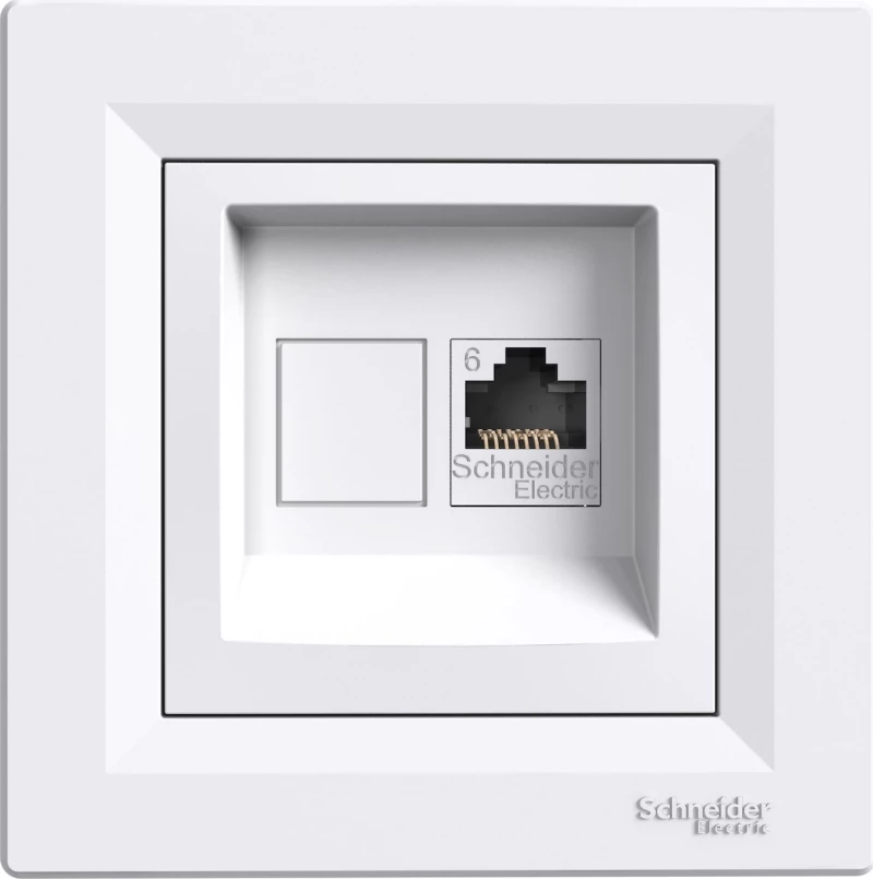 Schneider Electric Asfora RJ45 CAT6 U/UTP Μονή EPH4700121