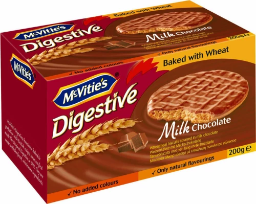 Mcvitie's Μπισκότα Digestive Milk Chocolate 200gr