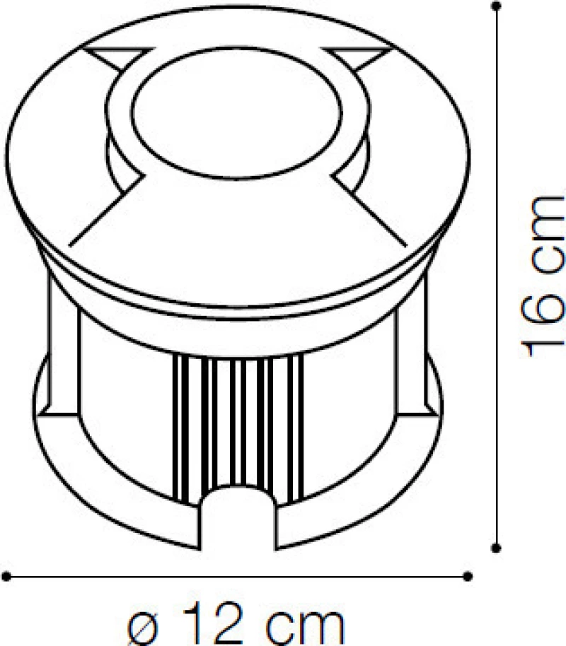 Ideal Lux Εξωτερικό Φωτιστικό Δαπέδου Rocket-1 PT Ασημί 3000K 247144