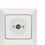 Eurolamp Πρίζα Κεραίας Τηλεόρασης σε Λευκό Χρώμα 152-16010