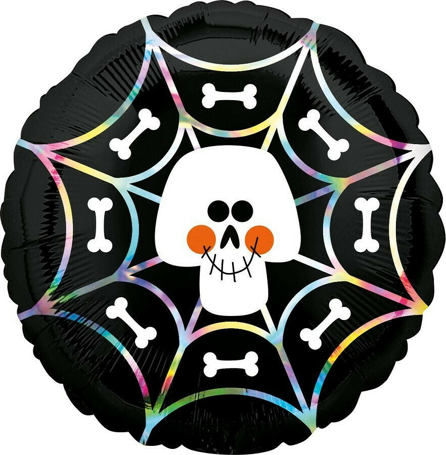 Μπαλόνι Iridescent Skull Web