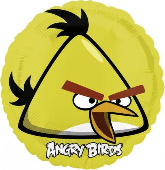 Στρογγυλό Angry Birds Κίτρινο