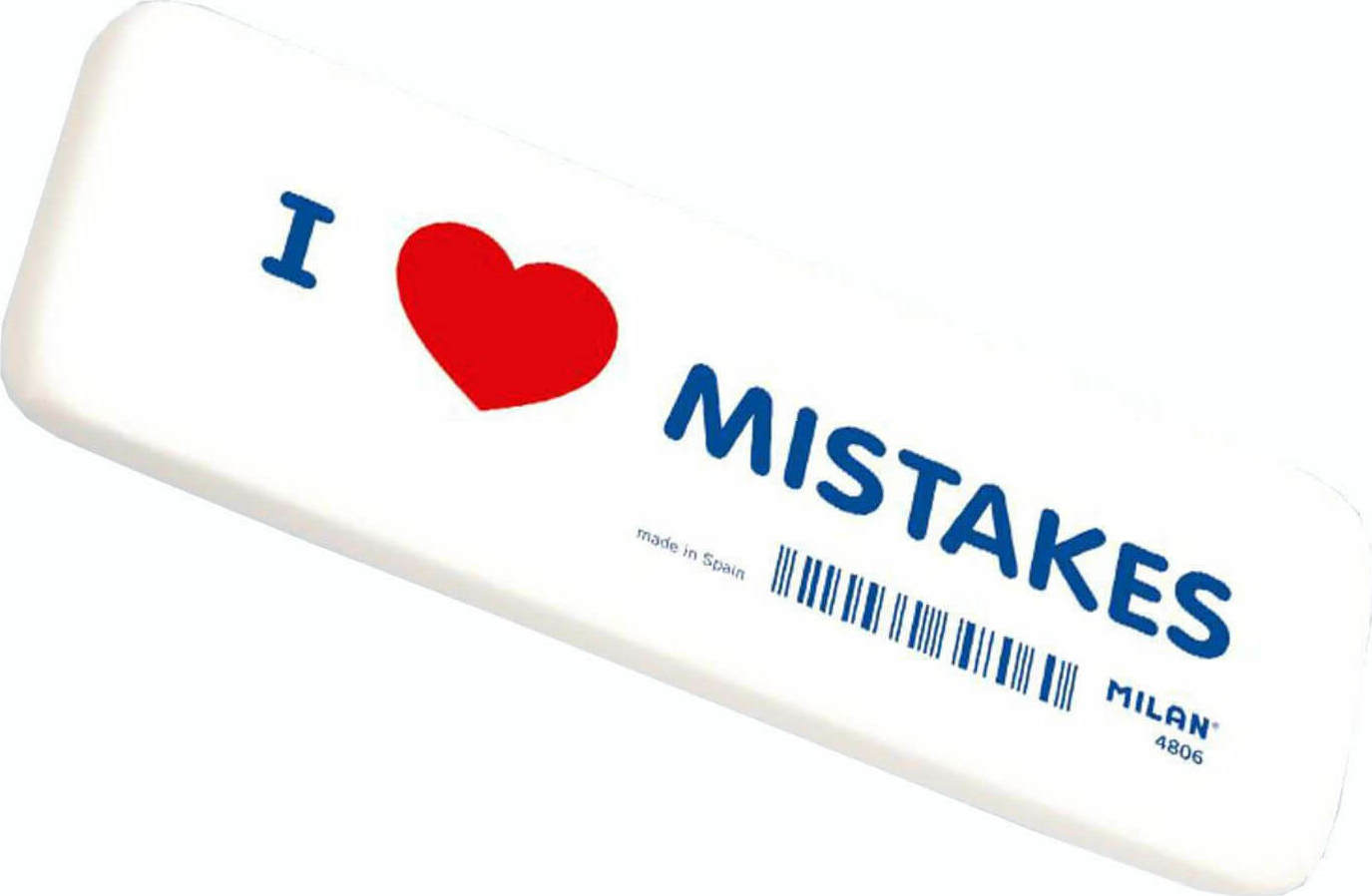 Γόμα Milan 4806 I Love Mistakes