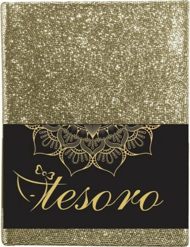 Tesoro Σημειωματάριο Ριγέ 96 Φύλλα A6 Flexi Glitter (Διάφορα Χρώματα)