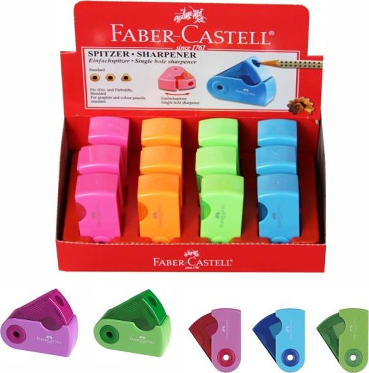 Ξύστρες FABER CASTELL σε μεγάλη θήκη