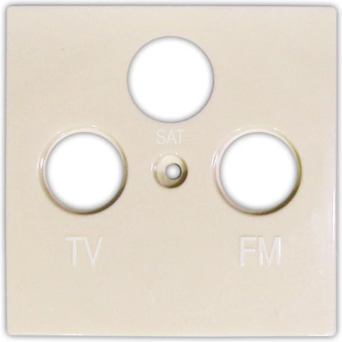 Adeleq Πλακίδιο Πρίζας TV+SAT+FM 15-0722 Μπεζ