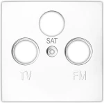 Adeleq Πλακίδιο Πρίζας TV+SAT+FM 15-0720 Λευκό