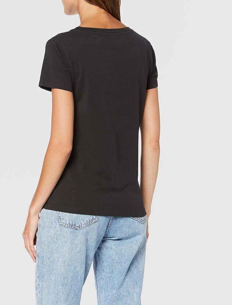 Levi's The Perfect Γυναικείο T-shirt Caviar με Λαιμόκοψη V