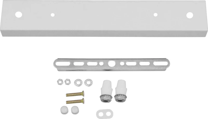 GloboStar Ροζέτα Ορθογώνια 300x50mm με 2 Τρύπες Λευκή 90821
