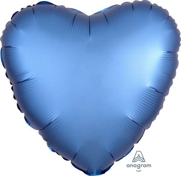 Μπαλόνι Φοιλ Καρδιά Satin Luxe Azure 43cm