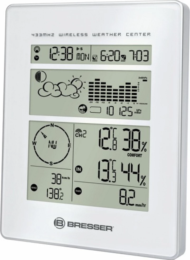Bresser Ασύρματος Μετεωρολογικός Σταθμός Weather Center 7002500