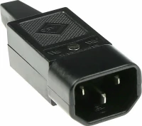 Intronics Βύσμα C14 10A SFO25 Μαύρο