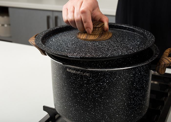 Nava Nature Βαθιά Κατσαρόλα από Αλουμίνιο 4.5lt / 22cm