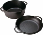 Lodge Combo Dutch Oven Βαθιά Κατσαρόλα από Μαντέμι 4.73lt / 27cm