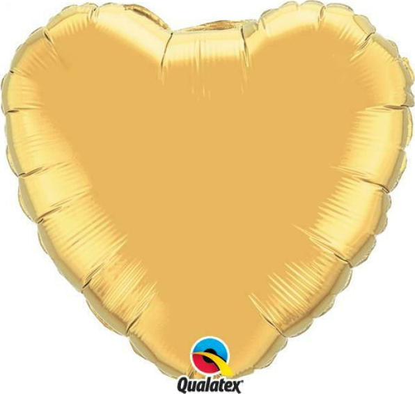 Μπαλόνι Foil 10cm Καρδιά Χρυσή