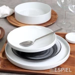 Espiel Good Mood Σαλατιέρα Κεραμική Λευκή 21x21x5.3cm
