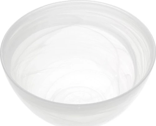 Espiel Atlas Σαλατιέρα Γυάλινη Λευκή 29x29x7cm