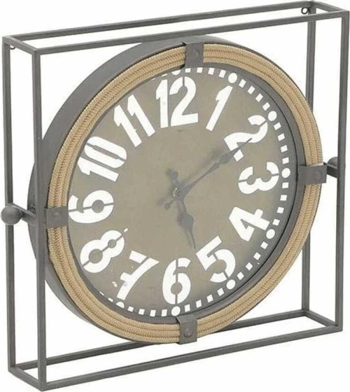 Inart Ρολόι Τοίχου Μεταλλικό 49cm