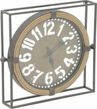Inart Ρολόι Τοίχου Μεταλλικό 49cm