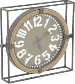 Inart Ρολόι Τοίχου Μεταλλικό 49cm