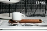 Espiel Πιατέλα Σερβιρίσματος Τετράγωνη Κεραμική Λευκή 36x36cm