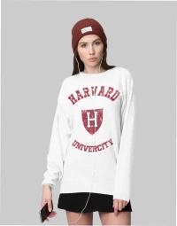 Harvard W Sweatshirt (Replica) - WHITE