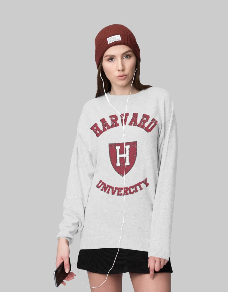 Harvard W Sweatshirt (Replica) - WHITE