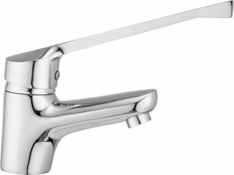 Gloria Delta 23-1120 Αναμεικτική Μπαταρία Νιπτήρα ΑΜΕΑ Ασημί