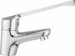 Gloria Delta 23-1120 Αναμεικτική Μπαταρία Νιπτήρα ΑΜΕΑ Ασημί
