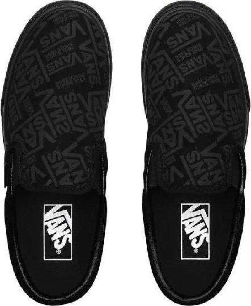 Vans 66 Classic Πάνινα Ανδρικά Slip-On σε Μαύρο Χρώμα