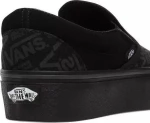 Vans 66 Classic Πάνινα Ανδρικά Slip-On σε Μαύρο Χρώμα