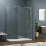 Karag Walkin 2 Bianco Διαχωριστικό Ντουζιέρας 110x200cm Satine