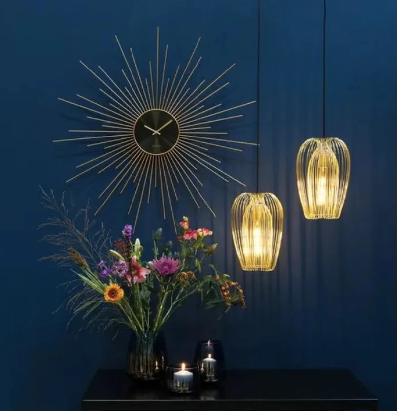 Karlsson Ρολόι Τοίχου Peony Μεταλλικό 45cm
