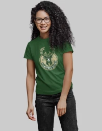 Milwaukee Bucks W T-Shirt (Replica) - BOTTLE GREEN