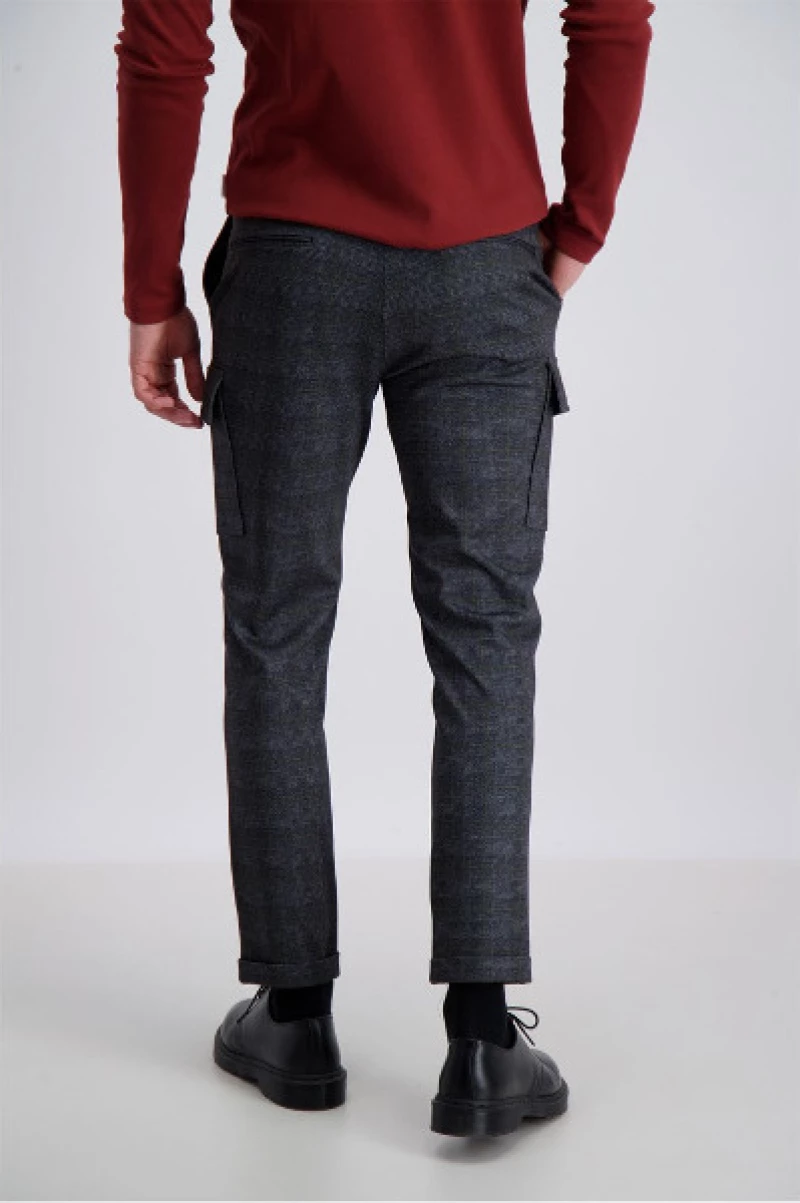 Lindbergh Knitted Checked Cargo Pants