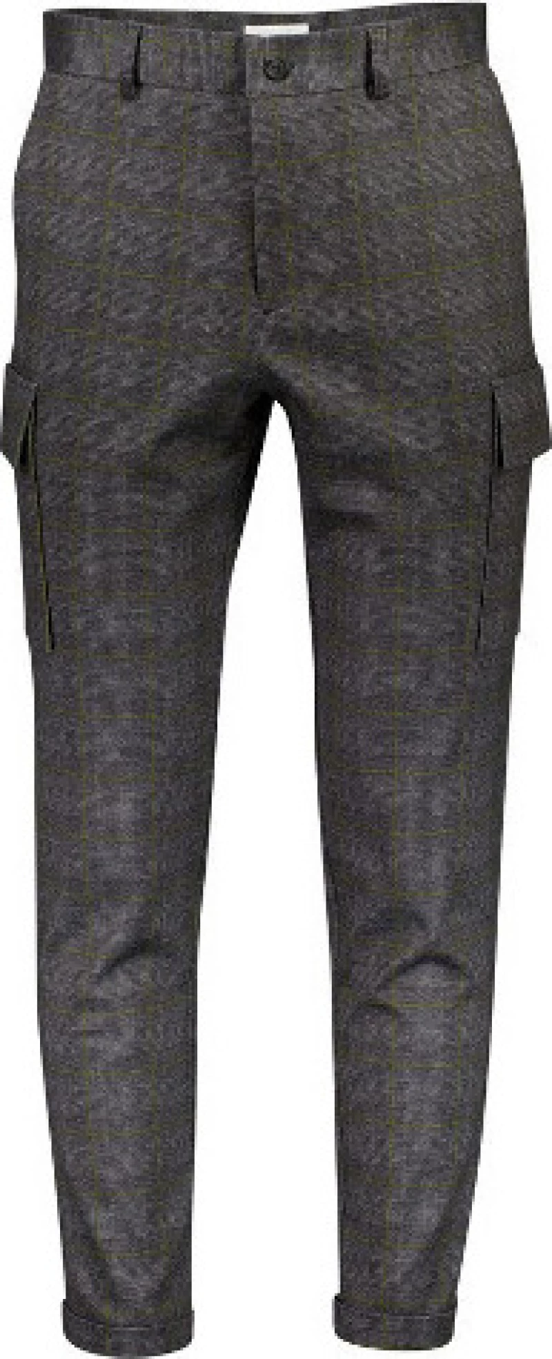 Lindbergh Knitted Checked Cargo Pants