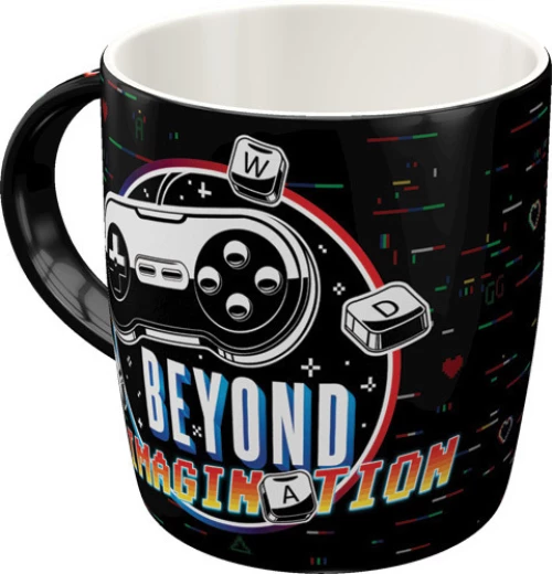 Nostalgic Art Achtung Gaming Beyond Imagination Κούπα Κεραμική Μαύρη