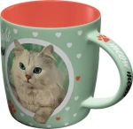 Nostalgic Art Animal Club Cat Lover Κούπα Κεραμική Πράσινη 350ml