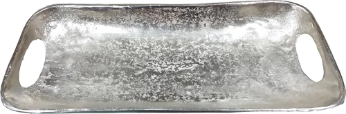 InTheBox Διακοσμητικός Δίσκος Αλουμινίου Vobis 40x14cm