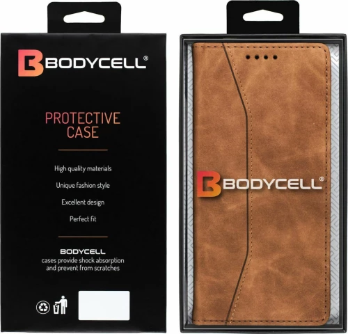Bodycell Wallet Δερματίνης Καφέ (Poco M3 / Redmi 9T)