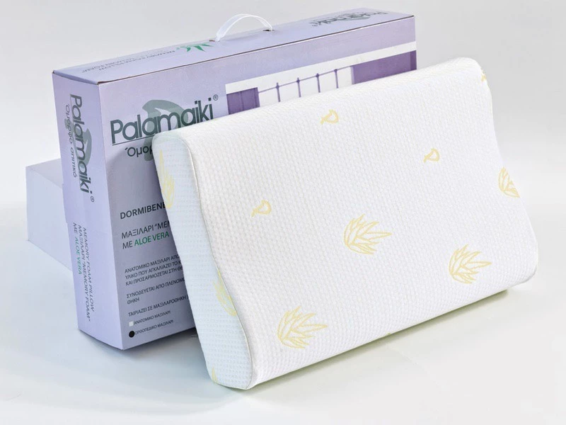 Palamaiki Μαξιλάρι Ύπνου Memory Foam Orthopedic Aloe Vera 50x 70cm