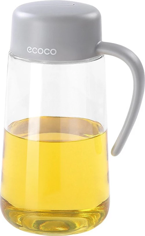 Ecoco Δοχείο Λαδιού Γυάλινο Γκρι 600ml